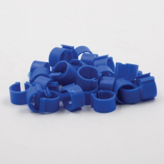 Bagues  clips 12 mm (bleu)