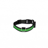 Collier pour chien lumineux Eyenimal USB rechargeable vert