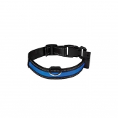 Collier pour chien lumineux Eyenimal USB rechargeable bleu