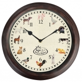Horloge murale dcor animaux de la ferme