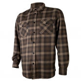 Chemise chaude homme à carreaux marron Treeland