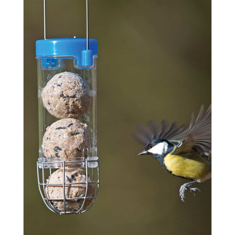 Mangeoire pour oiseaux spécialement conçue pour les boules de graisse (sans  filet)