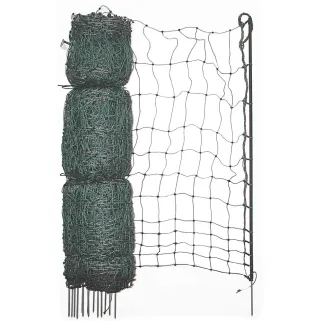 Filet électrifiable pour enclos volailles - 110 cm x 50 m vert