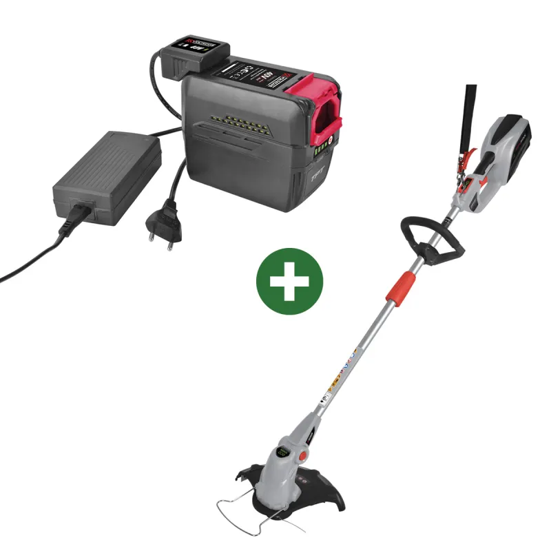 Coupe-bordures 40V Voltkore® - Kit batterie 4Ah + chargeur