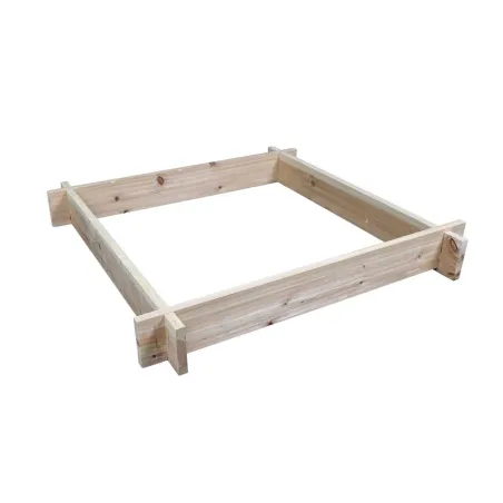 Carré potager sapin 80x80 cm - Montage facile avec géotextile