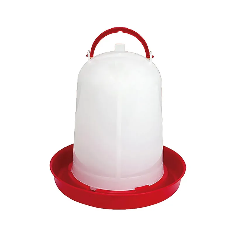 Abreuvoir siphoïde 3L rouge/blanc pour volailles - GAUN