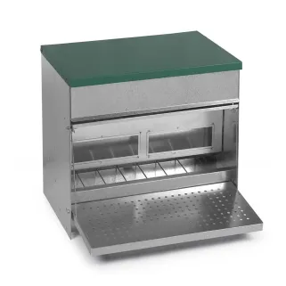 Mangeoire Trémie 20kg Anti-Nuisibles - Acier Galvanisé GAUN