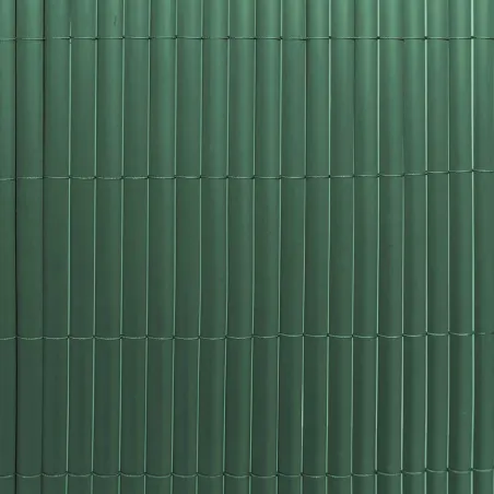 Canisse PVC occultante 1x5m vert - Fixations incluses