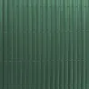 Canisse PVC occultante 1x5m vert - Fixations incluses