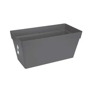 Jardinière Elho® mobile 70 cm - Gris à réservoir d'eau