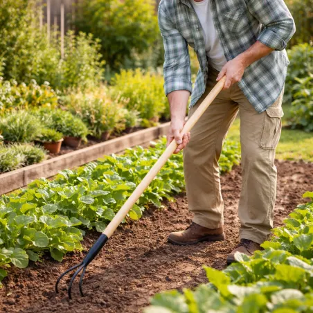 Griffe jardin 3 dents Progarden® - 150 cm - Acier & bois