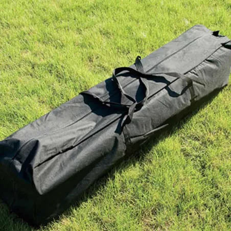 Tonnelle pliable 3x4 m acier vert avec parois latérales