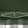 Tonnelle pliable 3x4 m acier vert avec parois latérales