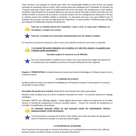 Couveuse DUC 70 Maino® - 70 œufs - Retournement automatique