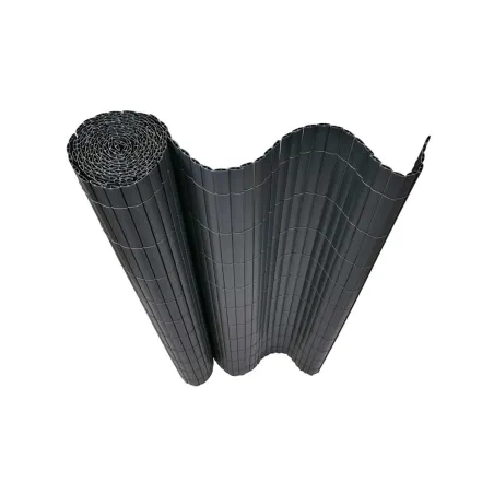 Canisse PVC gris 1x5m double face - Kit fixation inclus