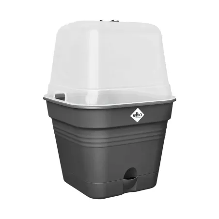 Bac de culture carré Elho® 30x25cm - Noir avec aération