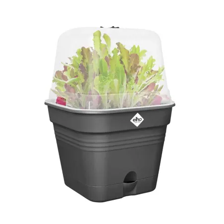 Bac de culture carré Elho® 30x25cm - Noir avec aération