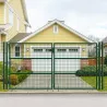 Portail 2 vantaux vert 3x1,5m - Maille 50mm acier
