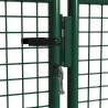 Portail 2 vantaux vert 3x1,5m - Maille 50mm acier