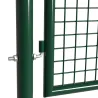 Portail 2 vantaux vert 3x1,5m - Maille 50mm acier