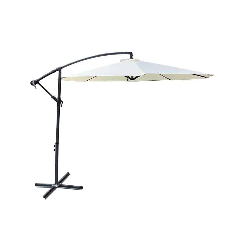 Parasol déporté Azur 3m - Toile résistante naturelle