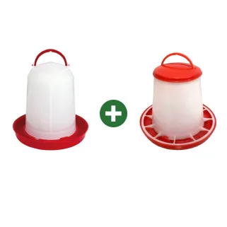 Kit abreuvoir 3L + mangeoire 3kg pour volailles