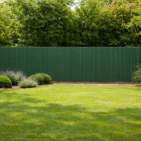 Canisse PVC occultante 1,5x3m vert - Kit fixation inclus