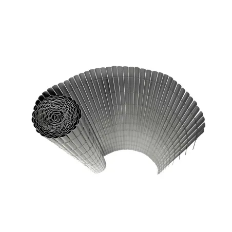 Canisse PVC occultante 1x5m gris - Fixations incluses