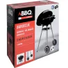 Barbecue mobile Ø46 cm - Grille chromée et bol émaillé