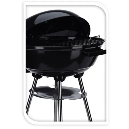Barbecue mobile Ø46 cm - Grille chromée et bol émaillé