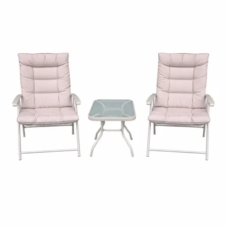 Ensemble détente 2 fauteuils + table basse pliants