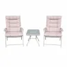 Ensemble détente 2 fauteuils + table basse pliants