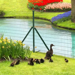 Kit clôture 60m x 1,20m - Grillage PVC maille 100x50mm