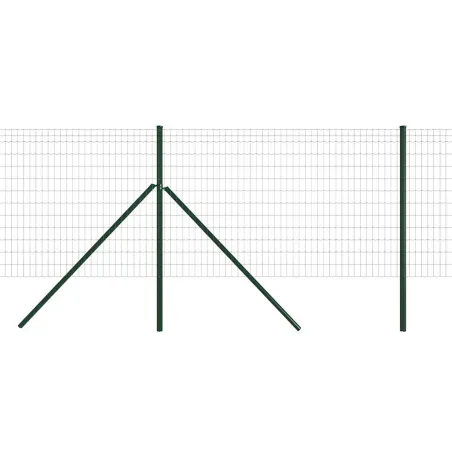 Kit clôture 60m x 1,20m - Grillage PVC maille 100x50mm
