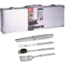 Kit 4 ustensiles barbecue inox - Mallette transport pratique