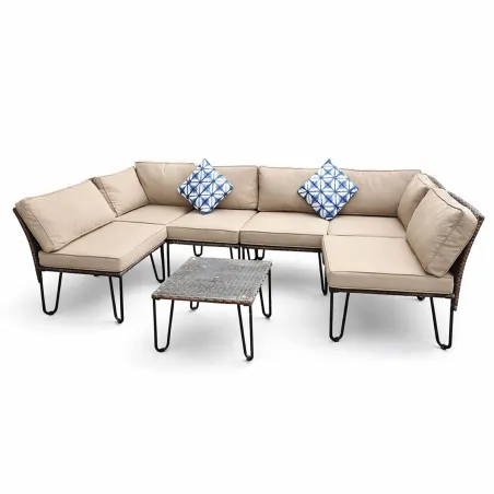 Canapé d'angle Family 3 places + table basse design