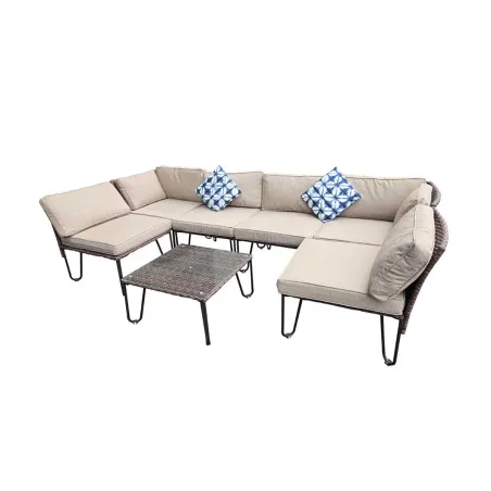 Canapé d'angle Family 3 places + table basse design