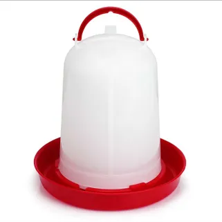 Abreuvoir siphoïde GAUN 8L rouge/blanc pour volailles