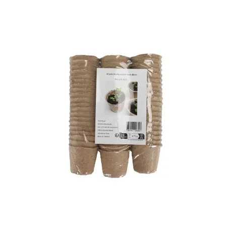 60 pots biodégradables Ø6cm pour semis et jeunes plants