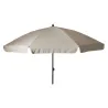 Parasol inclinable Ø2m taupe - Toile UPF30+ - Jardin/terrasse