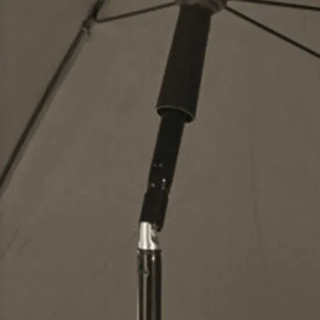 Parasol inclinable Ø2m taupe - Toile UPF30+ - Jardin/terrasse