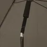 Parasol inclinable Ø2m taupe - Toile UPF30+ - Jardin/terrasse