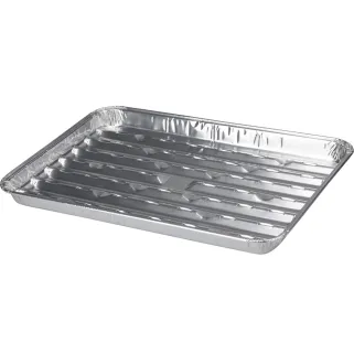 Barquettes BBQ aluminium 34x23x2,5 cm - Lot de 5