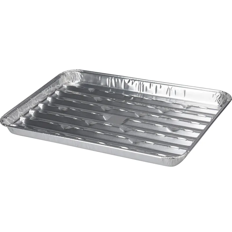 Barquettes BBQ aluminium 34x23x2,5 cm - Lot de 5