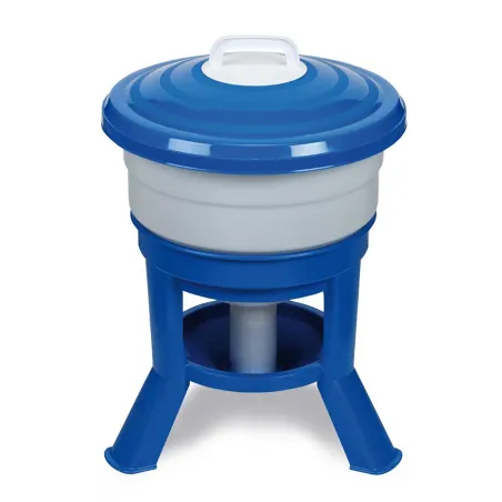 Kit 30L Mangeoire & Abreuvoir Volailles - Bleu/Rouge/Blanc