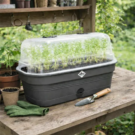Bac de culture Elho® 32x13x18cm serre intégrée et aération