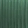 Canisse PVC occultante 1,5x3m vert - Fixations incluses