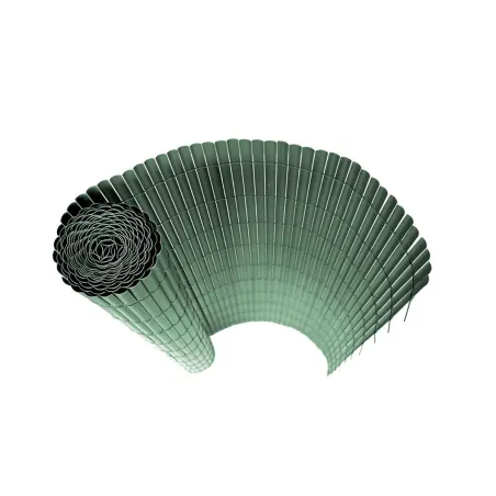 Canisse PVC occultante 1,5x3m vert - Fixations incluses
