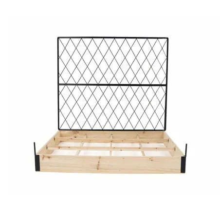 Carré potager sapin avec treillis 115x80x128 cm