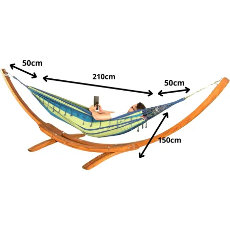 Hamac Bali 2 places - Détente extérieure 320x160 cm